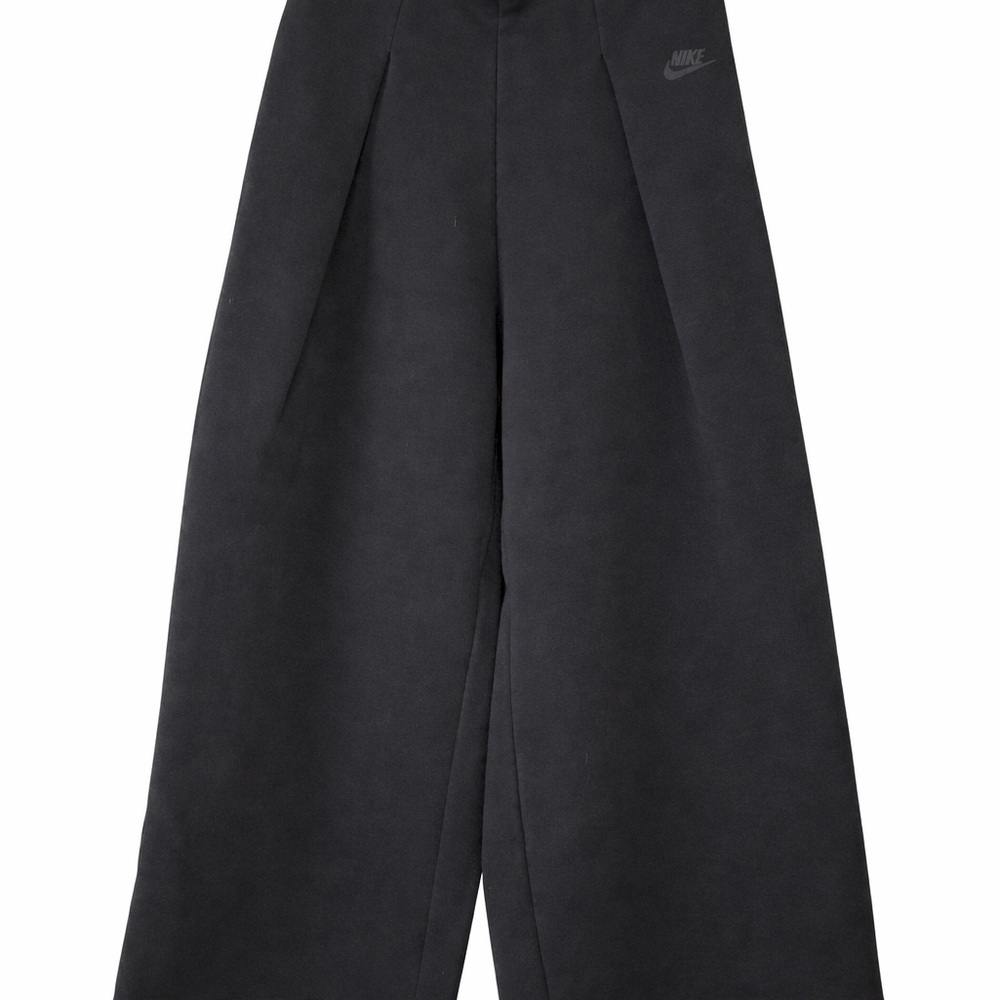 Nike Tech Black Wide-Leg Women's Pants with Subtle Logo - Picture 4 of 4